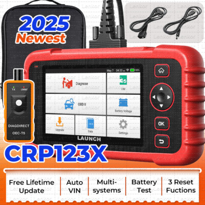 LAUNCH CRP123X Elite Car OBD2 Scanner Code Reader Engine ABS SRS Diagnostic Tool