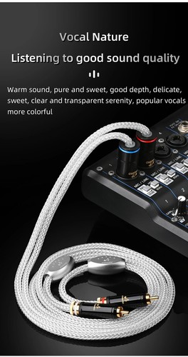 HiFi Silver-Plated OCC 2RCA to 2XLR Cable for Preamp Amplifier Audio Cable - Picture 6 of 10