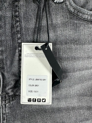 Judy Blue Jeans Womens 31 Skinny Fit High Waist Grunge Gray Pants Stretch New - Picture 15 of 19