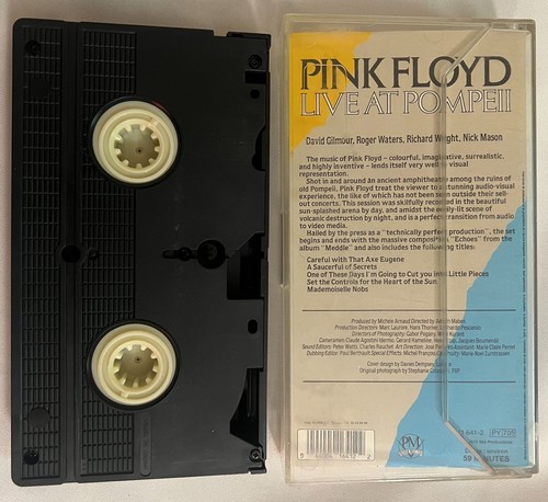 Pink Floyd Live At Pompeii VHS Videocassette RARE - Picture 4 of 5