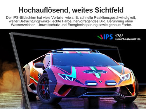 EVICIV 18,5 Zoll Tragbare Monitor 120Hz Spiel Touchscreen 1080P Bildschirm Touch - Afbeelding 13 van 20