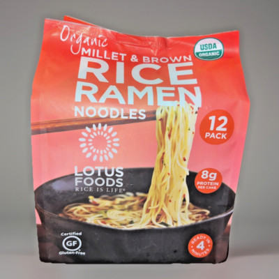 Lotus Organic Millet & Brown Rice Ramen -12 pack- Gluten Free Ramen Noodles 30oz