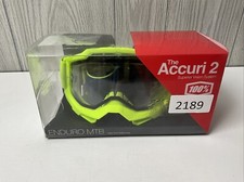 100% ACCURI 2 ENDURO MTB GOGGLES - FLUO YELLO...