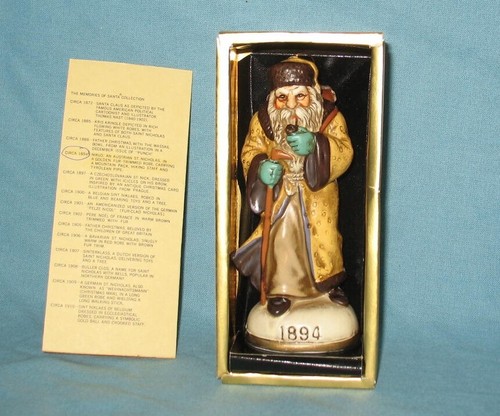Vtg Memories Of Santa Christmas Ornaments In Box, Hand Painted **FREE SHIPPING** - Picture 11 of 69