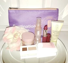 Clinique 7pc Makeup Skincare Gift Set Lipstick Spray Moisture Surge Hydrator 1oz