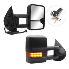 Pair Tow Mirrors For 2010 Chevy Silverado Gmc Sierra 1500 Power Heated Signal