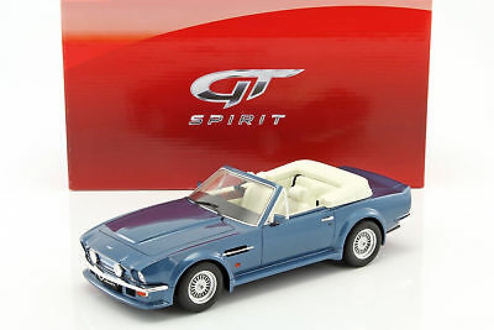 Aston Martin v8 Vantage volante 1977 azul Blue 1:18 GT Spirit 128 nuevo New