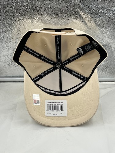 Washington Huskies NCAA '47 Brand Natural Wave Hitch Adjustable Hat - Picture 5 of 5