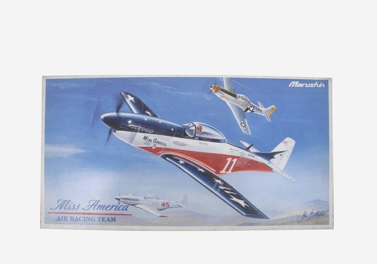 100%品質 America Miss Mustang P-51D 1/48 Marushin Diecast NIB Model その他
