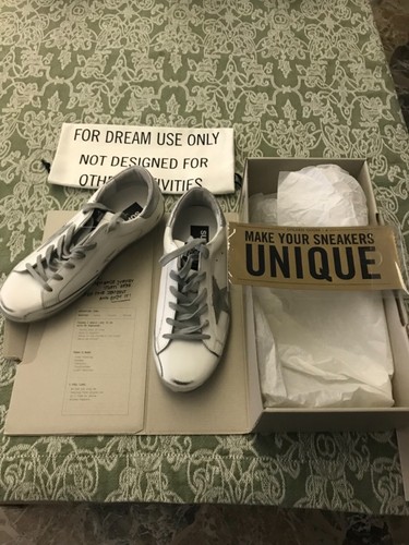 GOLDEN GOOSE SUPERSTAR DONNA TG. 40 BIANCHE IN PELLE PROFILO LAMINATO | eBay