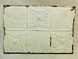 1800 S Antique 18 X 12 Tin Ceiling Tile Muti Pattern Victorian