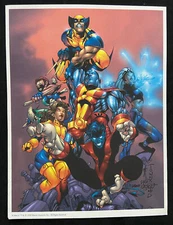 X-MEN CARLOS PACHECO COMIC ART PRINT VF-NM 1998