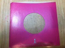 ISLAND RECORD COMPANY SLEEVE RARE Hot Pink w/ Blue Letters VG 