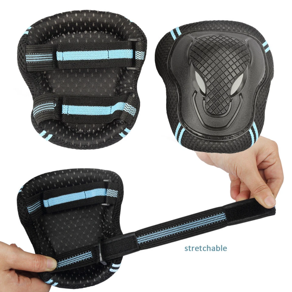 Conjunto de protetor de equipamento de proteção EUA adulto pulso cotovelo joelho pad skate skate bicicleta - Imagem 4 de 4