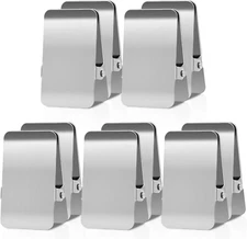 Large Chip Bag Clips with Anti-Slip Rubber, All-Purpose Stainless Stee