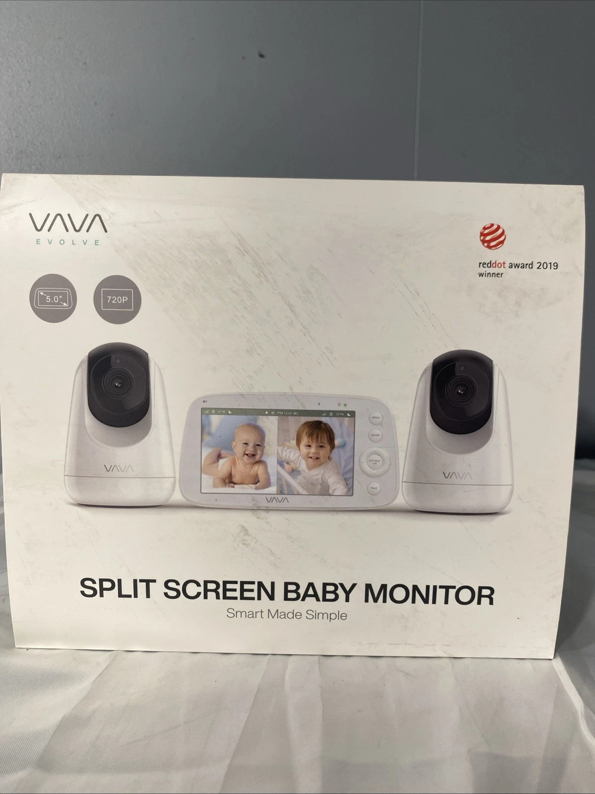 VAVA 5" 720P Split View Screen Baby Monitor With Two Cameras VA-IH009 ~ NEW