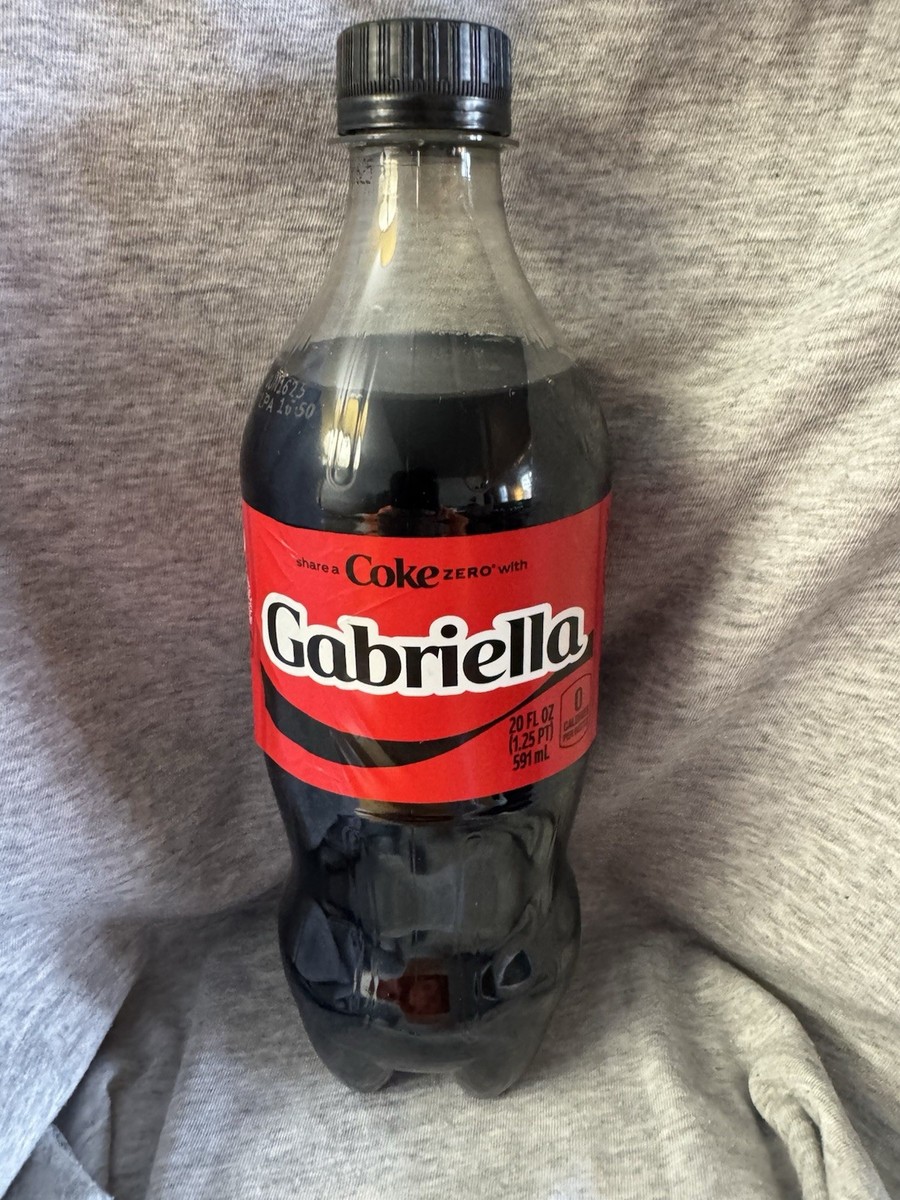 Share A Coke with Gabriella 2025 Personalized Gift Coca Cola