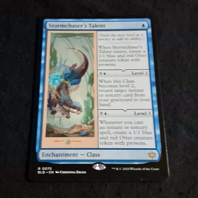 Magic: The Gathering Stormchaser's Talent Bloomburrow Rare Blue Foil 0073