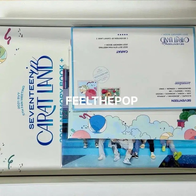 Seventeen 2021 Carat Land Photo Book & Postcard Set - New