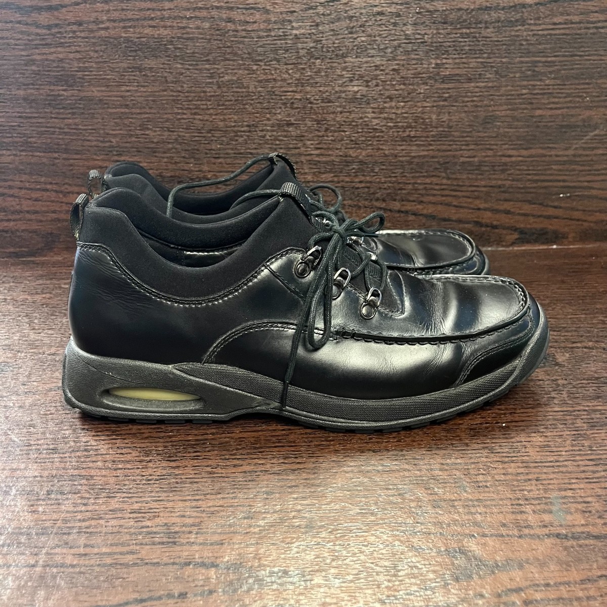 Cole Haan Men's Country Moc Toe Shoes Size 10M Black Leather