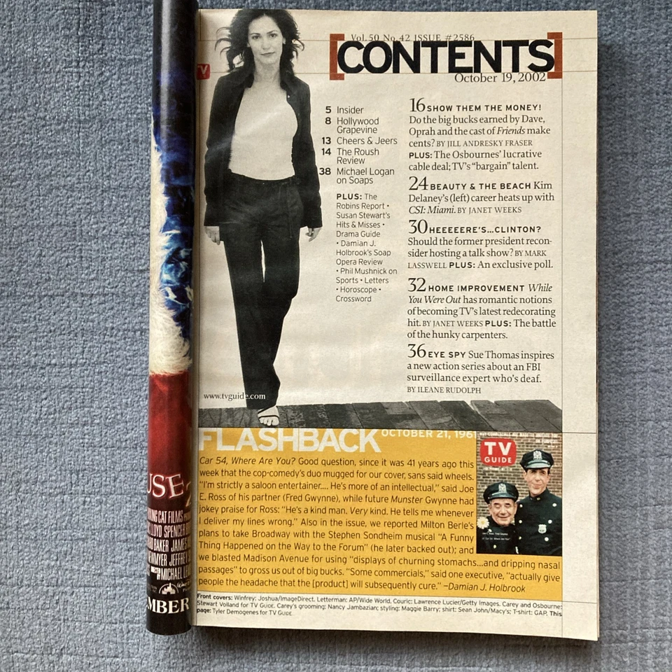 TV Guide October 19-25, 2002: TV's Richest Stars - Image 2 of 3