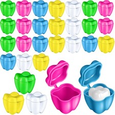 Taiyin 30 Pcs Tooth Saver Box for Kids, Plastic Holders Bulk  Lost Tooth Hol...