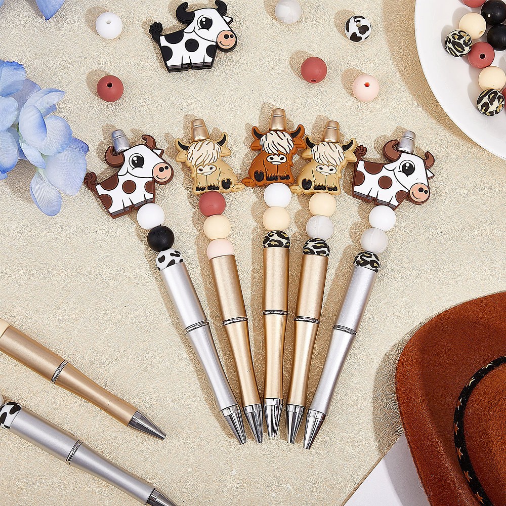 1box 72pc 12 style Food Grade Silicone Beads Chewing Beads For Nursing Necklaces