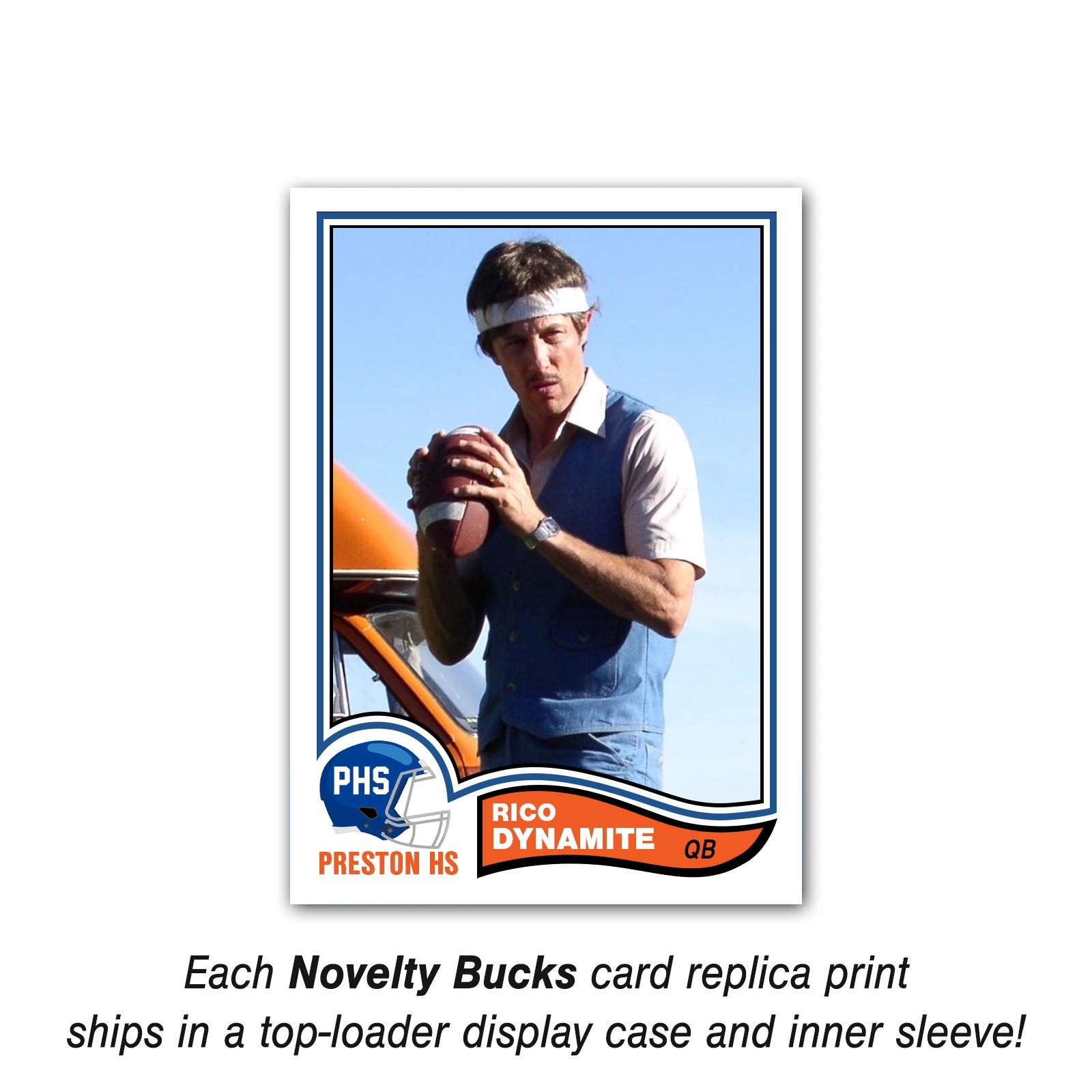 Uncle Rico Napoleon Dynamite ACEO Football Trading Card 1982 Football Style