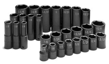 Sk Hand Tools 4051 30 Pc 12 Inch Drive 6 Point Sae Impact Socket Set Sk Hand Tools 4051 30 Pc 12 Inch Drive 6 Point Sae Impact Socket Set