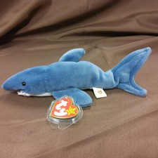 Ty Beanie Babies "Crunch" the Shark 1996 NEW and MINT, collectible grade AAA++