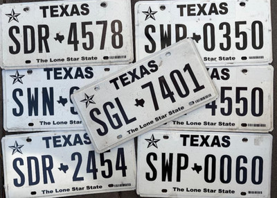 TEXAS hologram 2021 license plate your choice Quantity discounts FREE US ship