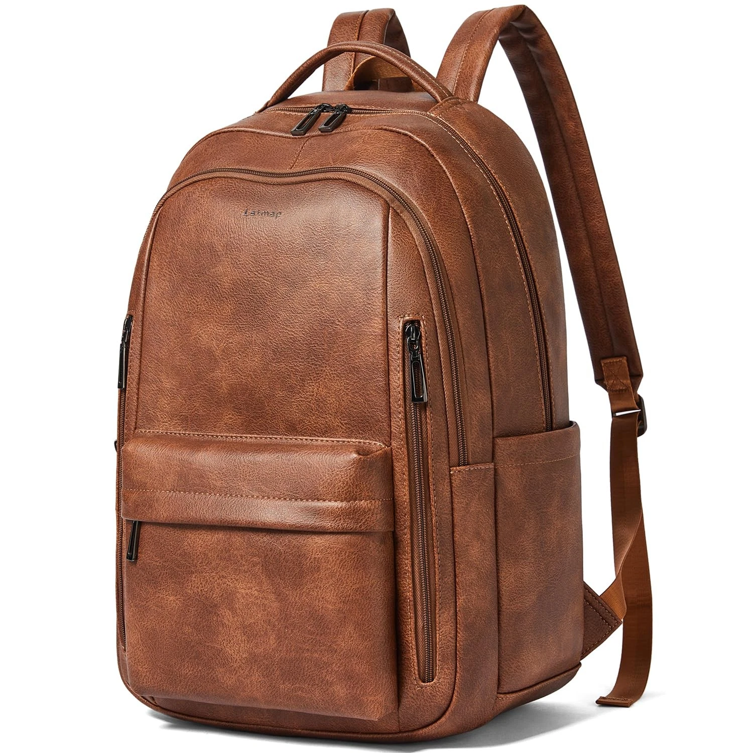 30L Backpack Purse for Men Laptop Backpack, Faux Leather Travel Work Backpack...
