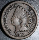 1863 INDIAN HEAD CENT - VG VERY GOOD