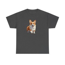 Welsh Corgie Puppy Unisex Heavy Cotton Tee