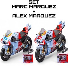 Set 2024 Gresini Racing MotoGP: Marc #93 Alex Marquez #73 Maisto 1:18 Modellino