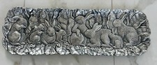 Metal 19” X 6” Bunny Platter