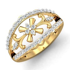 Certified Lab Grown Diamond 14K Gold Solitaire Design Engagement Gifting Ring