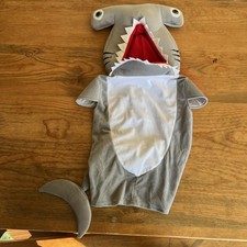 Hammerhead Shark Costume Child Size L With Tail Hem At Mid Thigh