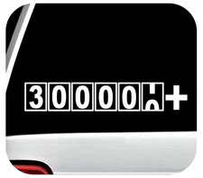 300000+ Miles Sticker Vinyl Decal 300K High Mileage Club Car Window Funny