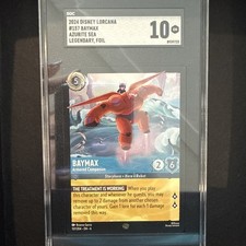 Disney Lorcana Baymax Armored Companion Side Azurite Sea Graded SGC 10 Foil