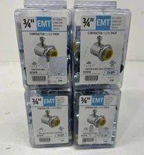 HALEX 3/4 in. EMT Set-Screw Compression Connectors Insulated Throat (100 TOTAL)