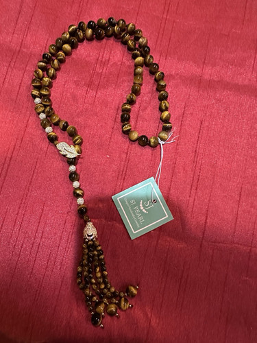SJ.PEARL unique fine jewelry. Genuine Tigereye Adjustable 26in