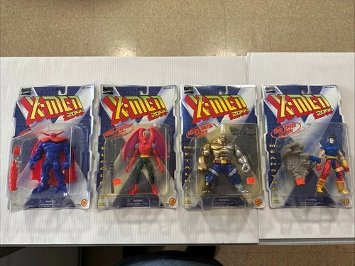 Vtg TOY BIZ X-MEN 2099 LOT OF 4 Brimtstone Bloodhawk Meanstreak Metalhead 1995