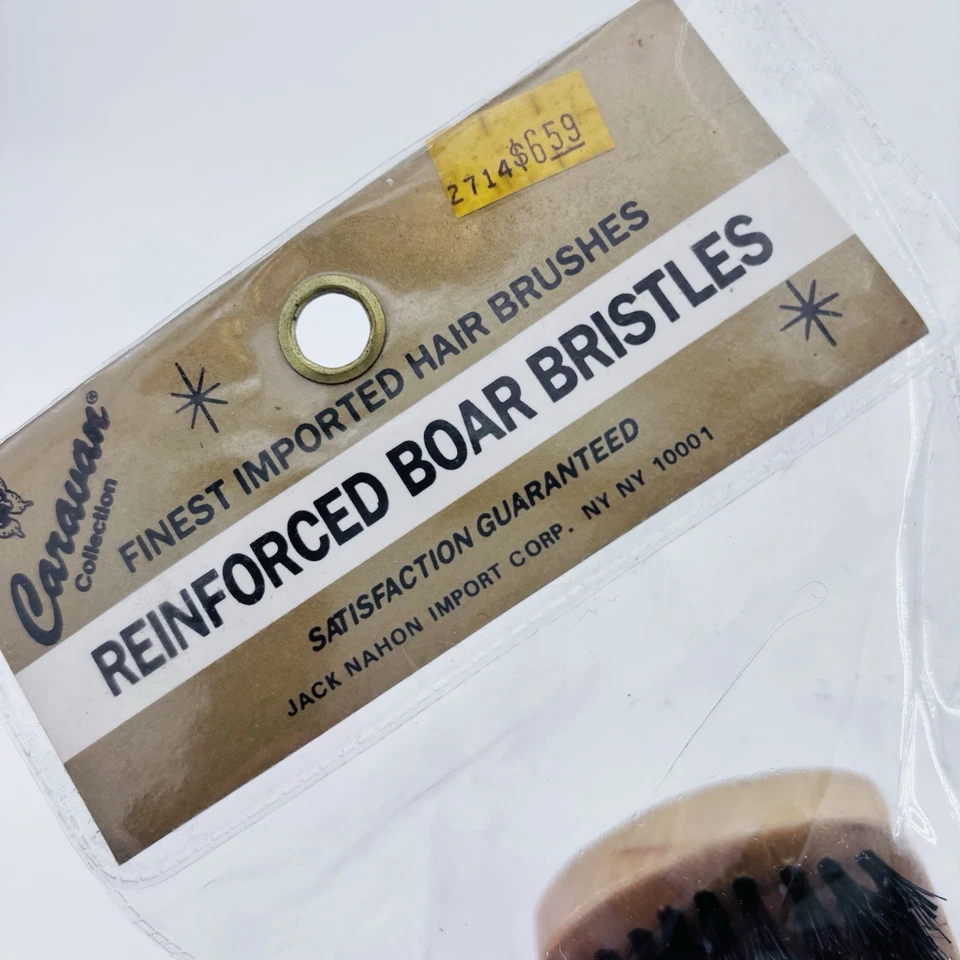 Cerdas de jabalí reforzadas cepillo cuadrado cerdas duras adelgazamiento cabello de colección caravana Corea Foto 2 de 4