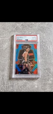 2023 Panini Select WWE Wrestling Rhea Ripley MAMI Blue Prizm /199 #111 PSA 10
