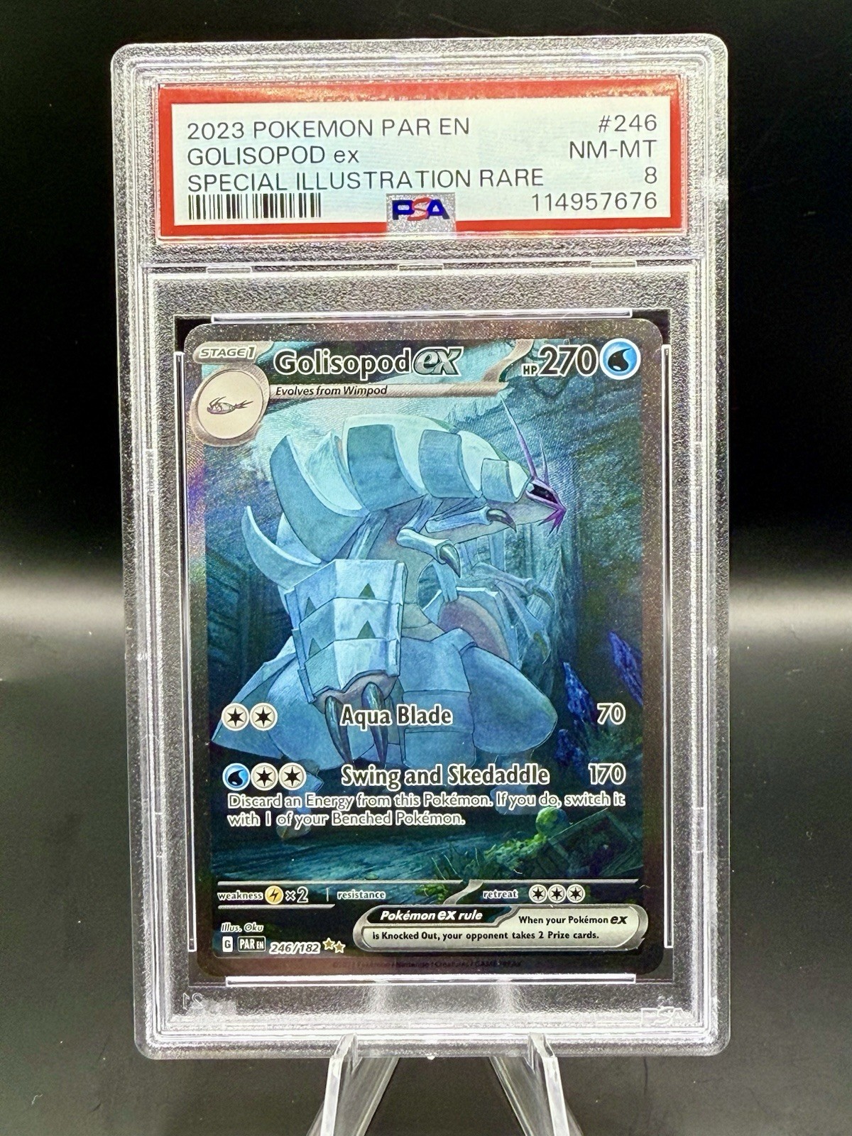 Golisopod Ex Special Illustration Rare #246 Pokemon Paradox Rift PSA 8 English