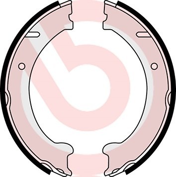 Brembo Bremsbackensatz, Feststellbremse Hinterachse FüR Volvo-image