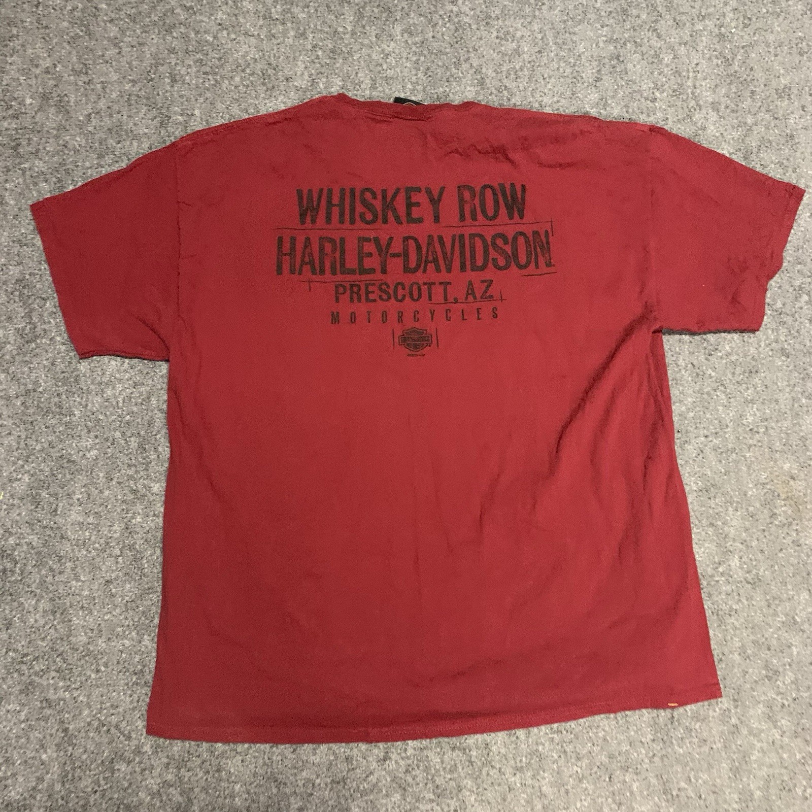 FILA Harley Davidson T shirt Uomo XXL 2XL Prescott Arizona Whiskey Row Moto