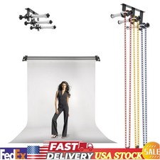 Photography 3 Roller Backdrop Wall Mount Manual Background Roller Support System