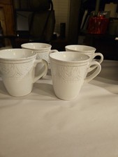 Gibson Designs Florence Gardenia Mugs Set of , 14 oz